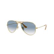 Ray-Ban Klassiska Aviator Solglasögon Blå Lins Yellow, Unisex