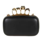 Alexander McQueen Svarta Clutches för Kvinnor Aw24 Black, Dam