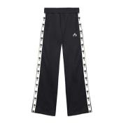 Raiine Vintage Vibe Track Pants med Palm Broderi Black, Dam