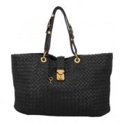 Bottega Veneta Vintage Pre-owned Laeder shoppers Black, Dam