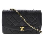 Chanel Vintage Pre-owned Tyg chanel-vskor Black, Dam