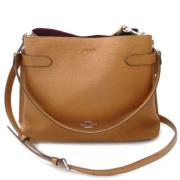 Coach Pre-owned Pre-owned Tyg axelremsvskor Brown, Dam