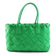 Bottega Veneta Vintage Pre-owned Laeder axelremsvskor Green, Dam