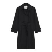 Marc O'Polo Flowing Car Coat regular Black, Dam