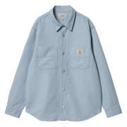 Carhartt Wip Stitched Logo Skjortjacka Blue, Herr