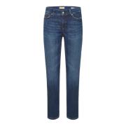 Cambio Blå Piper Cropped Jeans Blue, Dam