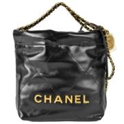 Chanel Vintage Pre-owned Tyg chanel-vskor Black, Dam