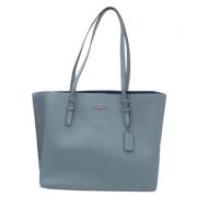 Coach Pre-owned Pre-owned Tyg axelremsvskor Blue, Dam