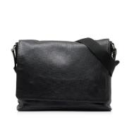 Louis Vuitton Vintage Pre-owned Laeder crossbodyvskor Black, Dam