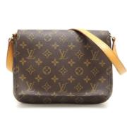 Louis Vuitton Vintage Pre-owned Canvas axelremsvskor Brown, Dam