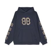 Balenciaga Fashionable Sweater Collection Blue, Herr