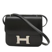 Hermès Vintage Pre-owned Tyg axelremsvskor Black, Dam