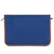 Hermès Vintage Pre-owned Tyg kuvertvskor Blue, Dam