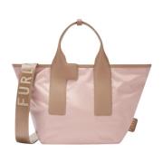 Furla Lättviktig Nylon Toteväska Beige, Dam