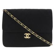 Chanel Vintage Pre-owned Bomull axelremsvskor Black, Dam