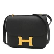 Hermès Vintage Pre-owned Tyg axelremsvskor Black, Dam