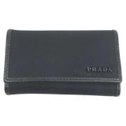 Prada Vintage Pre-owned Nylon nyckelhllare Black, Dam