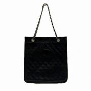 Chanel Vintage Pre-owned Tyg totevskor Black, Dam