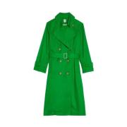 Ines De La Fressange Paris Blake prairie green trench coat Green, Dam