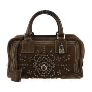 Loewe Pre-owned Pre-owned Tyg handvskor Brown, Dam