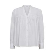 Co'Couture Vit AdinaCC Drop Skjorta Blus White, Dam