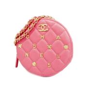 Chanel Vintage Pre-owned Laeder axelremsvskor Pink, Dam