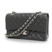 Chanel Vintage Pre-owned Laeder axelremsvskor Black, Dam