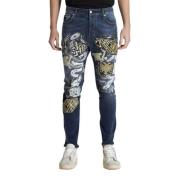 John Richmond Stiliga Slim-Fit Jeans Blue, Herr