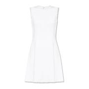 Dolce & Gabbana Tweed ärmlös klänning White, Dam