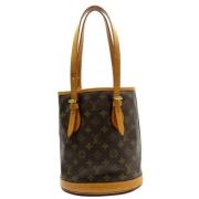 Louis Vuitton Vintage Pre-owned Canvas axelremsvskor Brown, Dam