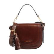 The Bridge Brun Läder Crossbody Väska Retro Stil Brown, Dam