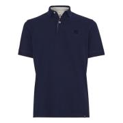 Boggi Milano Regular Fit Bomull Pique Pikétröja Blue, Herr