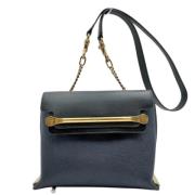 Chloé Pre-owned Pre-owned Tyg crossbodyvskor Blue, Dam