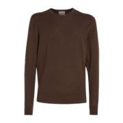 Calvin Klein Merino Crew Neck Sweater Brown, Herr