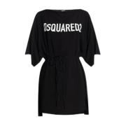 Dsquared2 Elegant Maxi Klänning för Kvinnor Black, Dam