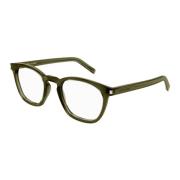 Saint Laurent Klassiska fyrkantiga solglasögon - Grön Green, Unisex