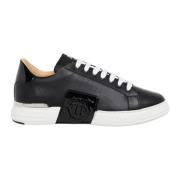 Philipp Plein Hexagon Lo-Top Sneakers Plain Snörning Black, Herr