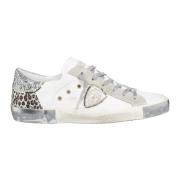 Philippe Model Vintage Distressed Sneakers White, Dam