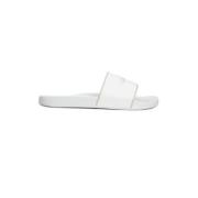 Calvin Klein Gummi Pool Slide Sandaler Kvinnor White, Dam