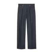 Gucci Midnight Blue Wide-Leg Jeans Blue, Herr