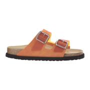 Birkenstock Orange Sandaler med Mockakant Kork Sula Orange, Herr