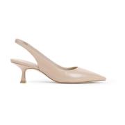 Stuart Weitzman Elegant Slingback Sandal Beige, Dam