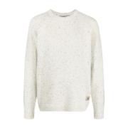 Carhartt Wip Anglistic Sweater Pullover White, Herr