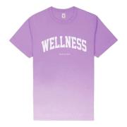 Sporty & Rich Bomull Ivy Logo T-shirt Purple, Dam