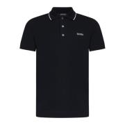 Ermenegildo Zegna Svart Polo Skjorta med Logobroderi Black, Herr