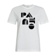 Patou Vit Jersey Logo Print T-shirt White, Dam