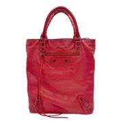 Balenciaga Vintage Pre-owned Laeder axelremsvskor Red, Dam