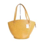 Louis Vuitton Vintage Pre-owned Tyg louis-vuitton-vskor Yellow, Dam