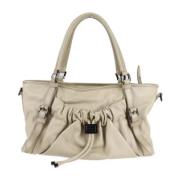 Burberry Vintage Pre-owned Tyg axelremsvskor Beige, Dam