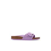 Birkenstock Madrid Big Buckle Slippers Purple, Dam